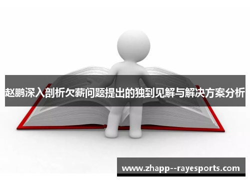 赵鹏深入剖析欠薪问题提出的独到见解与解决方案分析